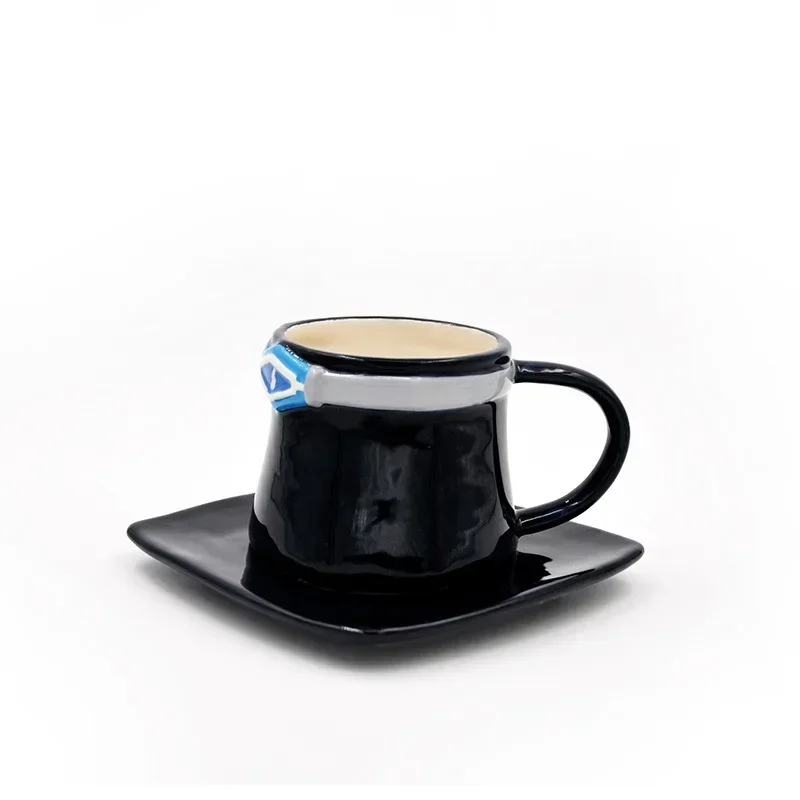 Cartoon Keramik Tasse Wasser Tasse Sabo Ruffy Ace Hut Geformte Kaffeetasse Drei Brüder Hut Kreative Tassen Kaffeetasse Und Untertasse Set Cartoon Keramik Tasse Wasser Tasse Sabo Ruffy Ace Hut Geformte Kaffeetasse Drei Brüder Hut Kreative Tassen Kaffeetasse Und Untertasse Set - Image 4
