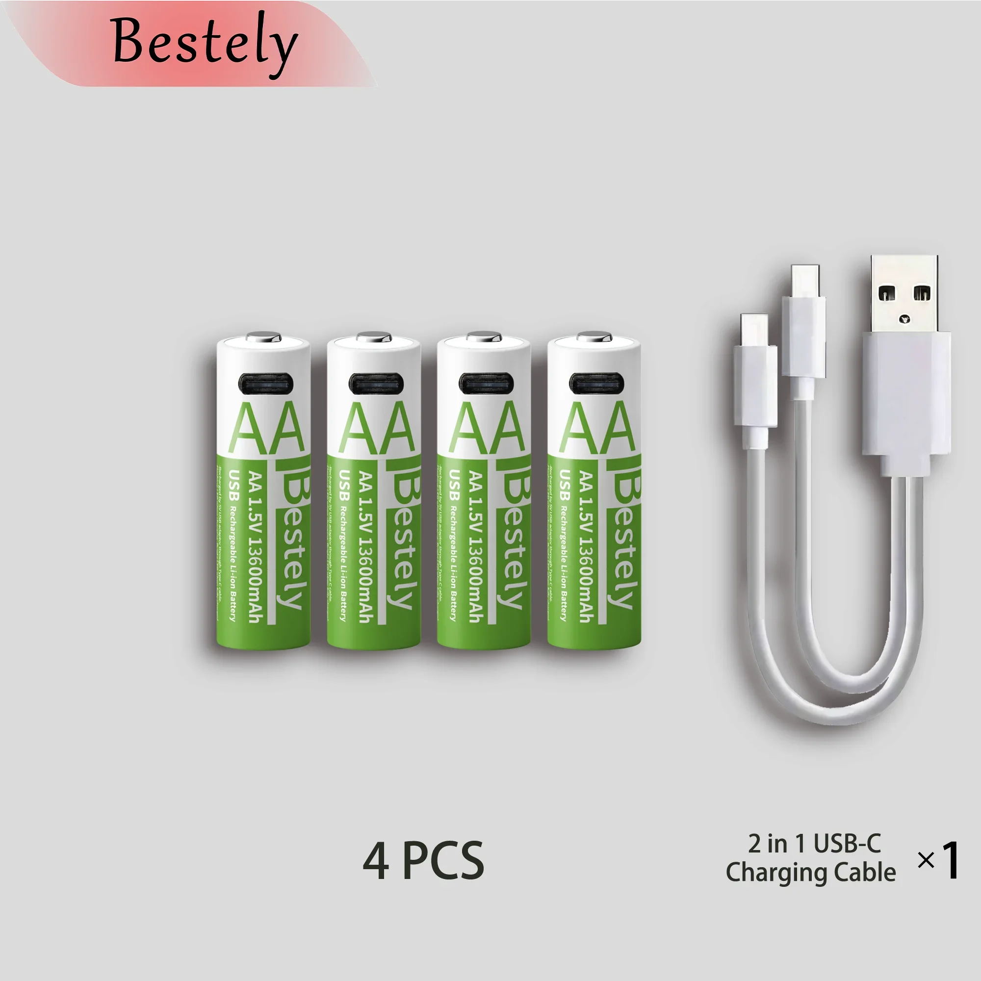 1,5 V Aa Lithium-Batterie 13.600 Mah – Wiederaufladbar Mit Usb-C, Li-Ionen-Akku Mit Bis Zu 2000 Ladezyklen 1,5 V Aa Lithium-Batterie 13.600 Mah – Wiederaufladbar Mit Usb-C, Li-Ionen-Akku Mit Bis Zu 2000 Ladezyklen - Image 10