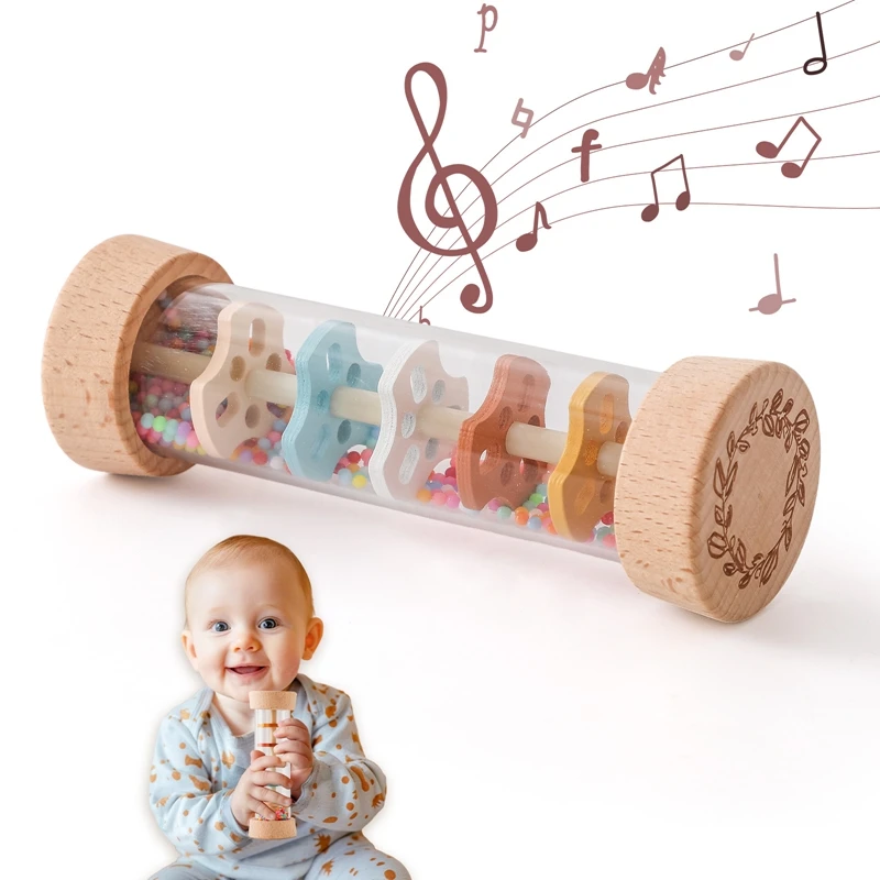 Montessori Baby Rain Stick Rainbow Hourglass Rain Music Rattle Baby Educational Toy Colorful Montessori Sensory Toys For Kids Montessori Baby Rain Stick Rainbow Hourglass Rain Music Rattle Baby Educational Toy Colorful Montessori Sensory Toys For Kids