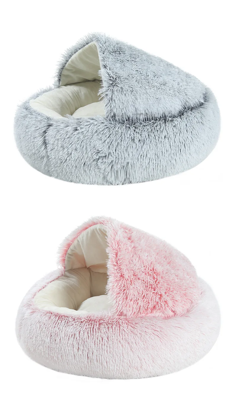 Autumn And Winter Soft Plush Pet Bed And Pet Bed Winter Warm And Cold Plush Comforter Nest Shell Cat Nest Semi-Enclosed Cat Nest Autumn And Winter Soft Plush Pet Bed And Pet Bed Winter Warm And Cold Plush Comforter Nest Shell Cat Nest Semi-Enclosed Cat Nest - Image 24