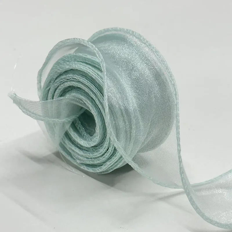 40Mm 10 Yards Fischschwanz-Organzaband, Reflektierendes, Irisierendes Band Mit Gewelltem Rand Für Geschenkverpackungen, Diy-Schleifen, Blumensträuße, Voile-Bänder 40Mm 10 Yards Fischschwanz-Organzaband, Reflektierendes, Irisierendes Band Mit Gewelltem Rand Für Geschenkverpackungen, Diy-Schleifen, Blumensträuße, Voile-Bänder - Image 15