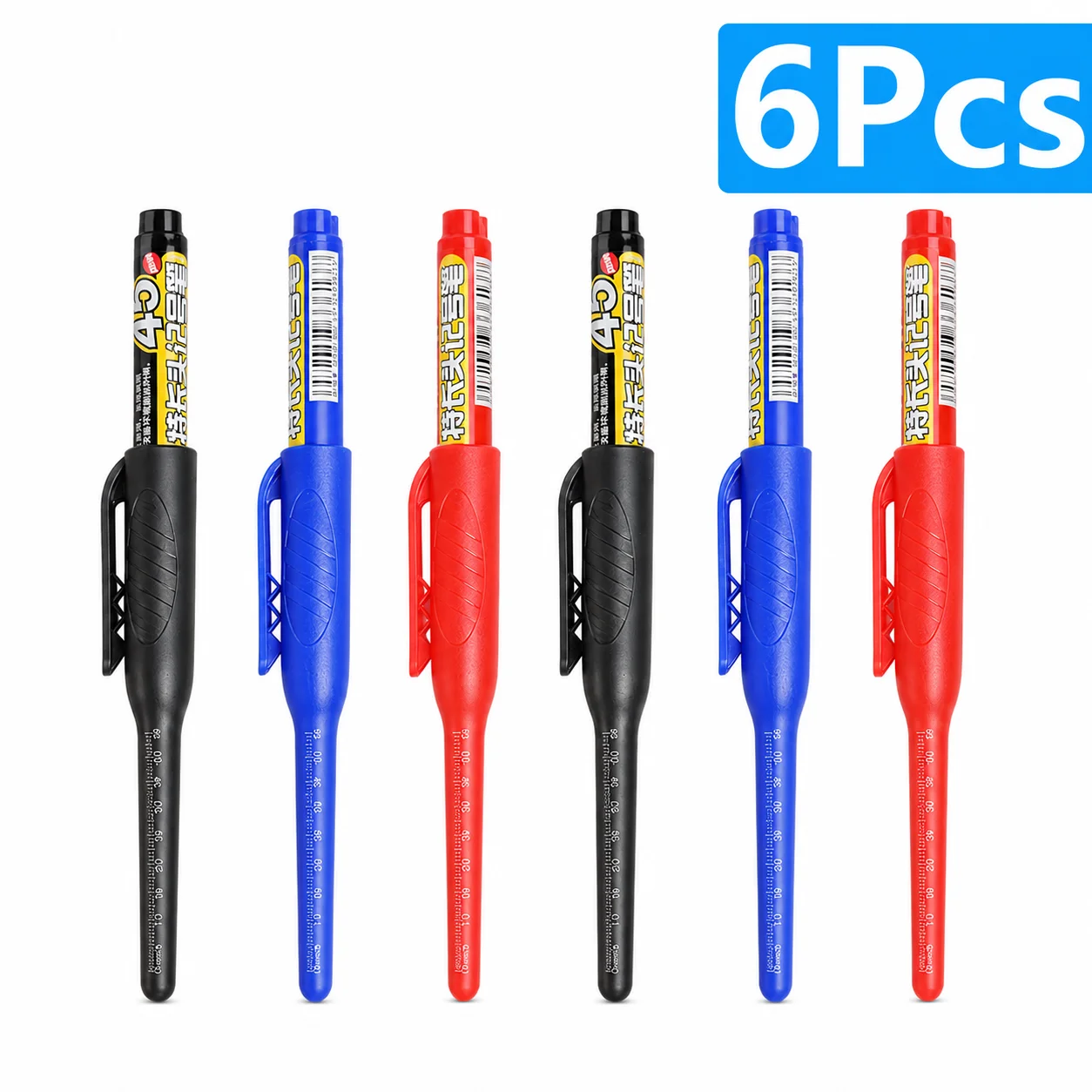 1–6 Stück, 45 Mm, Wasserdicht, Lange Kopfspitze, Tiefloch-Marker, Fliesen-Tischler-Stift, Mehrzweck Für Die Holzbearbeitung, Schwarze/Blaue/Rote Tinte 1–6 Stück, 45 Mm, Wasserdicht, Lange Kopfspitze, Tiefloch-Marker, Fliesen-Tischler-Stift, Mehrzweck Für Die Holzbearbeitung, Schwarze/Blaue/Rote Tinte - Image 26