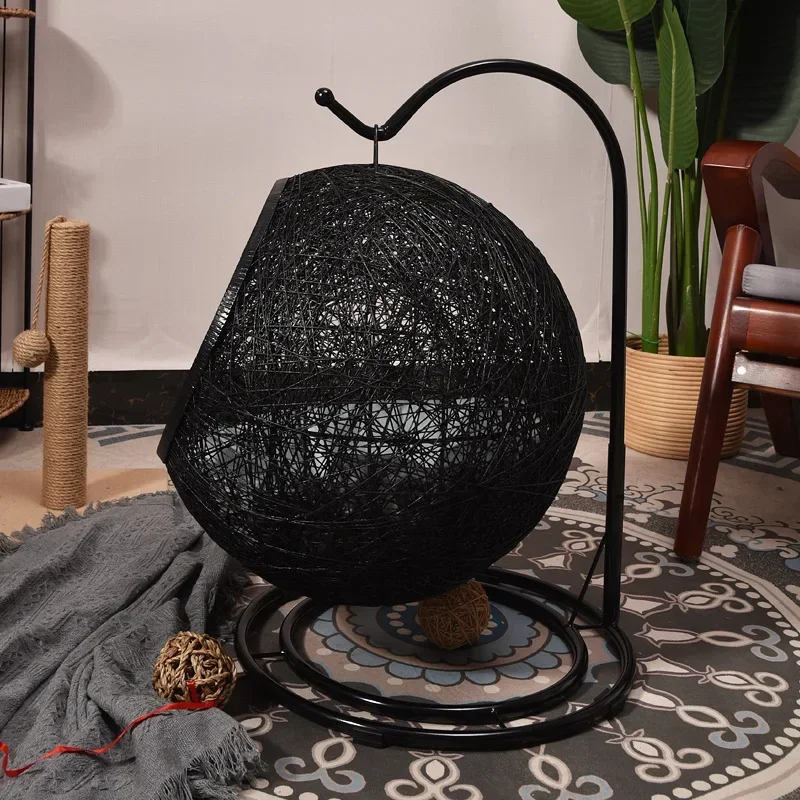 Cat Hanging Basket Hammock Cat Nest Semi-Enclosed Pet Furniture Luxury Cat Bed Pet Supplies Pet Toys Cat Hanging Basket Hammock Cat Nest Semi-Enclosed Pet Furniture Luxury Cat Bed Pet Supplies Pet Toys - Image 6