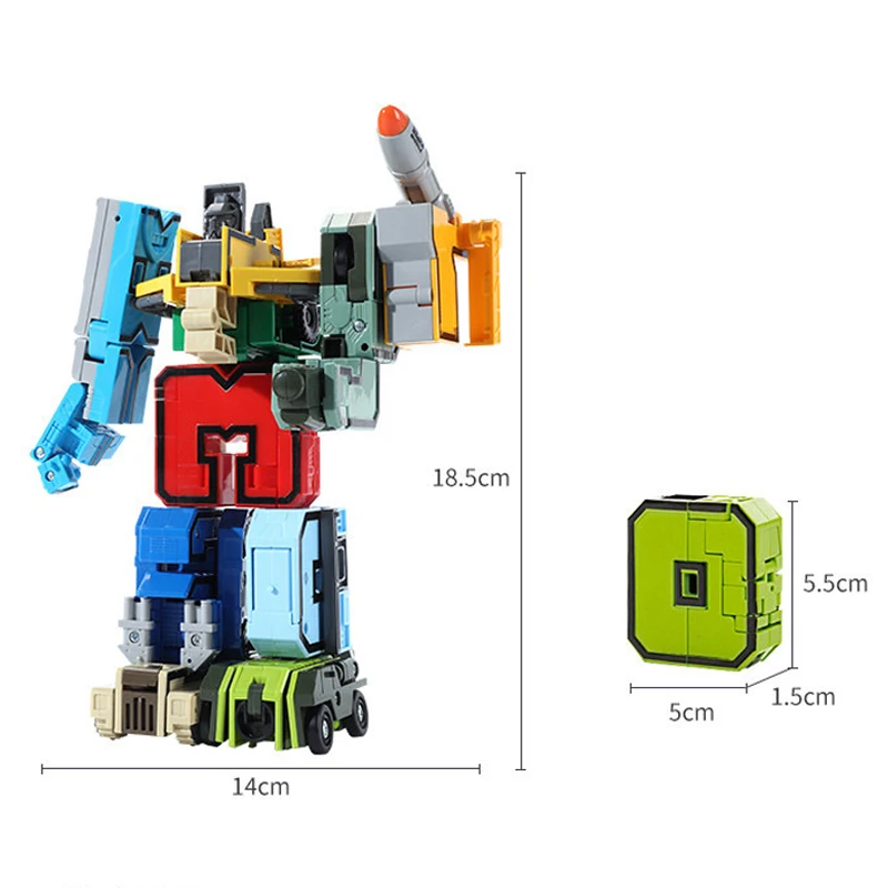 Assemble Robots Transformation Action Figure Car Model Deformation Number Letters Alphabet Math Educational Children Toys Assemble Robots Transformation Action Figure Car Model Deformation Number Letters Alphabet Math Educational Children Toys - Image 5