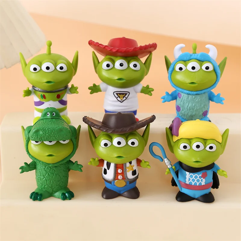 6 Stück/Set Disney Toy Story Buzz Lightyear Anime-Figur Niedliche Grüne Aliens Woody Actionfigur Mini-Modell Dekoration Spielzeug Puppe Geschenk 6 Stück/Set Disney Toy Story Buzz Lightyear Anime-Figur Niedliche Grüne Aliens Woody Actionfigur Mini-Modell Dekoration Spielzeug Puppe Geschenk