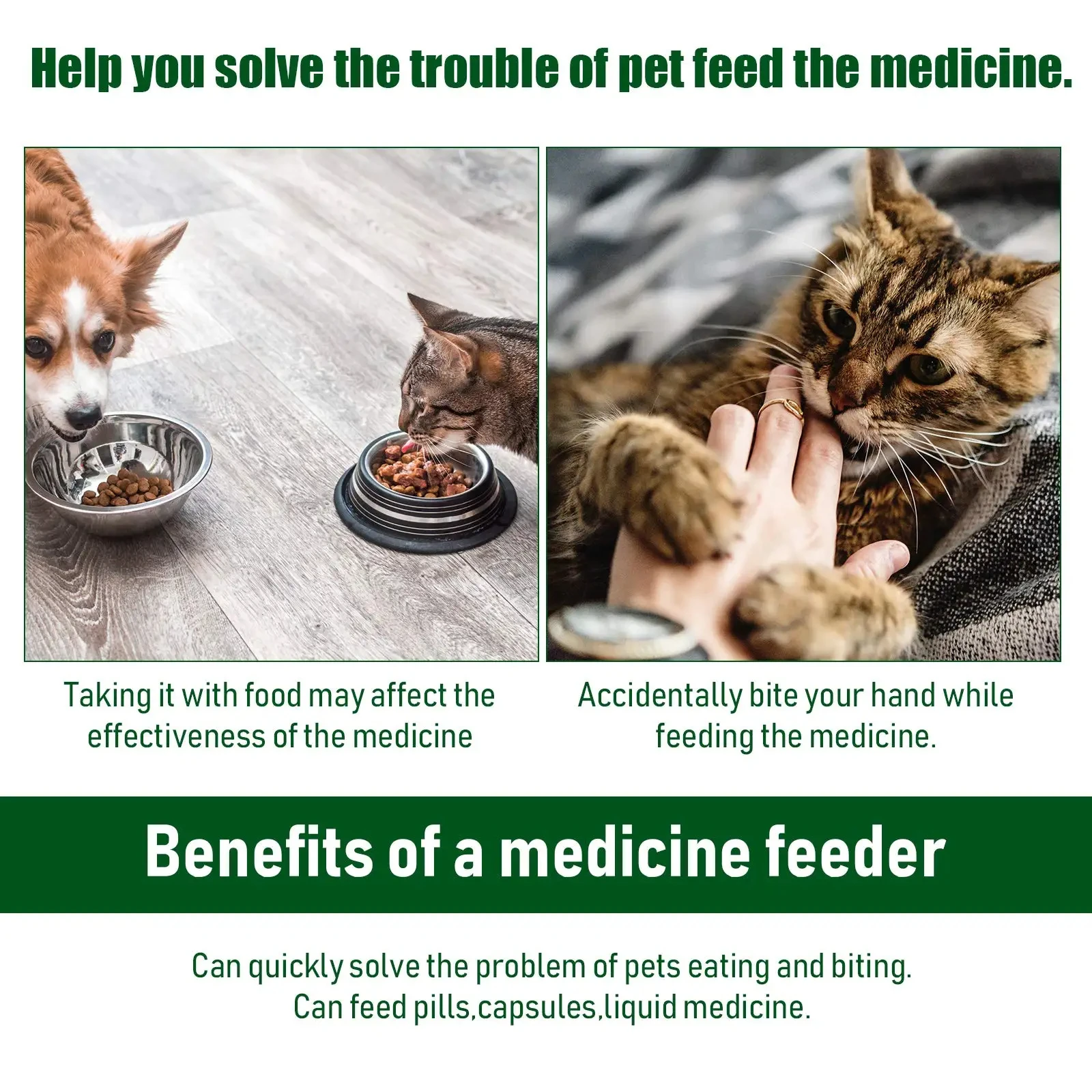 Medikamentenspender Für Haustiere, Pressfütterungsstab Für Katzen Und Hunde, Essen Von Pillen, Pillen, Medikamentenartefakten, Pflege Von Haustierkrankungen Medikamentenspender Für Haustiere, Pressfütterungsstab Für Katzen Und Hunde, Essen Von Pillen, Pillen, Medikamentenartefakten, Pflege Von Haustierkrankungen - Image 4