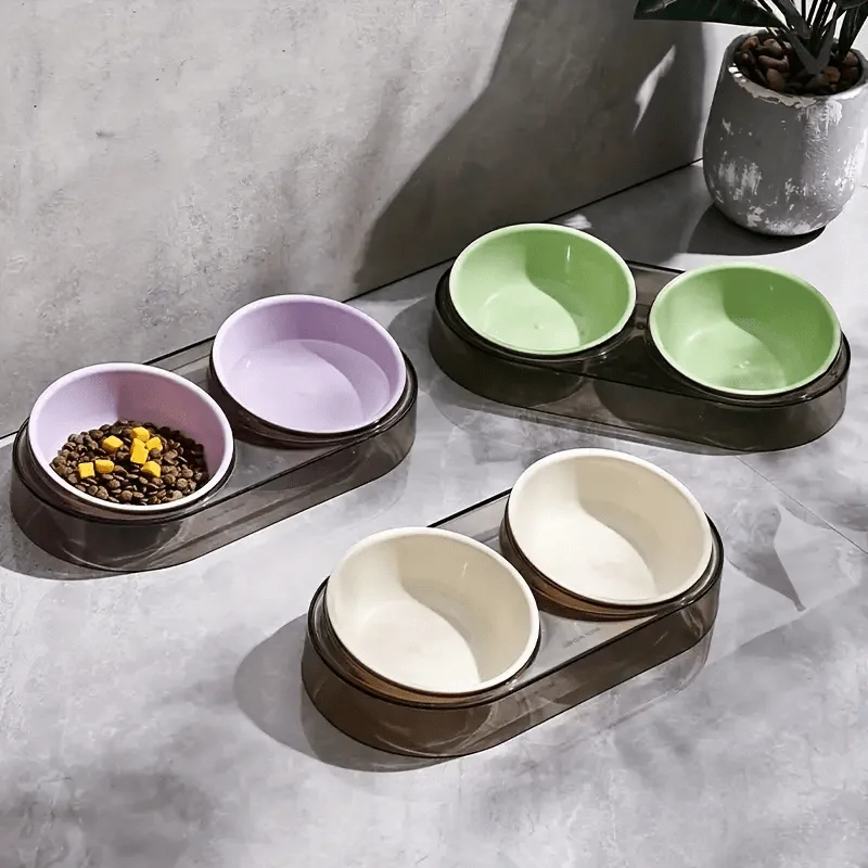 Durable Elevated Dual Bowl Feeder | Raised Pet Feeding Station With Non-Slip Stand, Easy Feeding For Cats &Amp; Small Dogs Durable Elevated Dual Bowl Feeder | Raised Pet Feeding Station With Non-Slip Stand, Easy Feeding For Cats &Amp; Small Dogs - Image 13