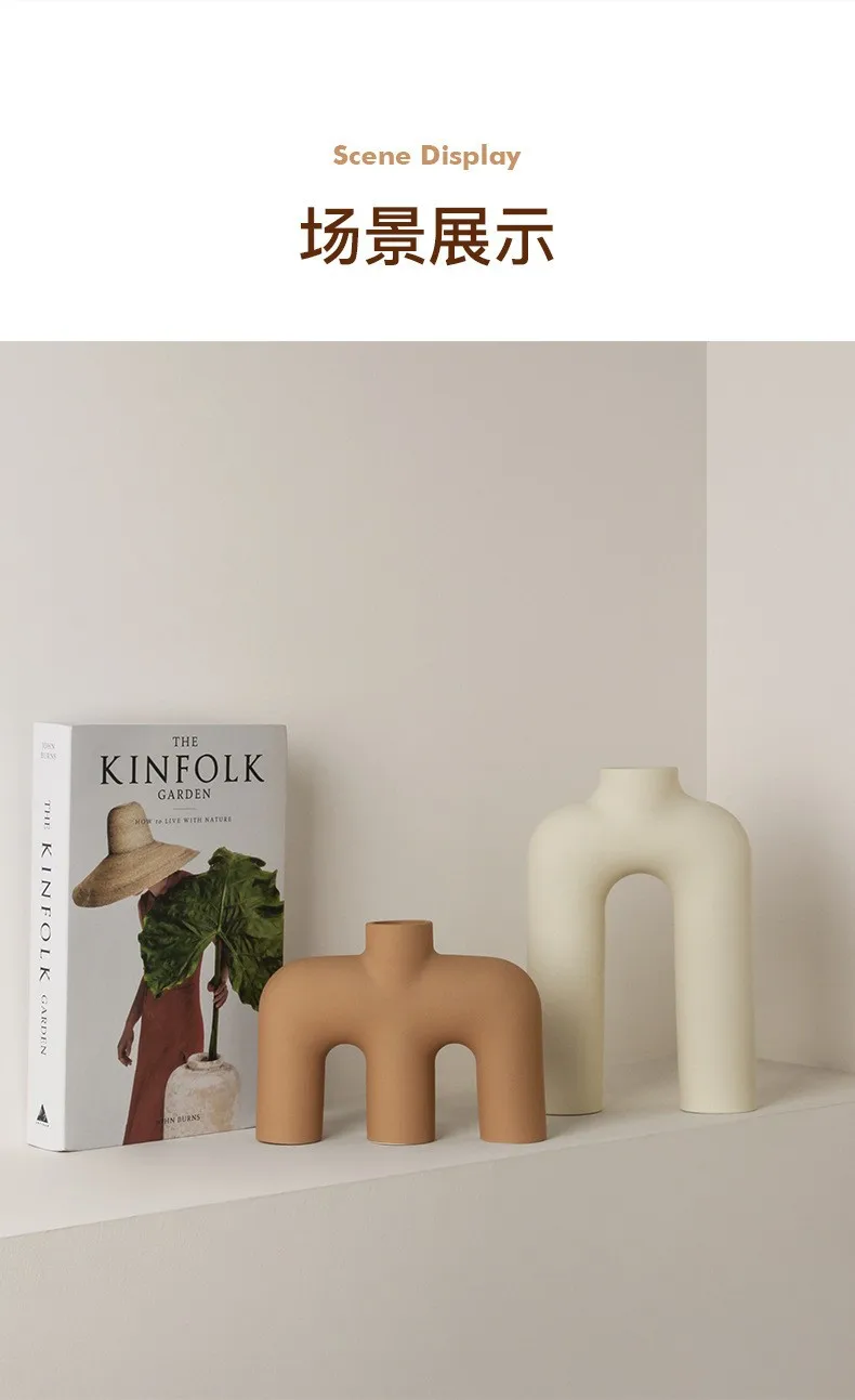 Ins Keramik-Kunstvase, Modernes, Einfaches Blumenarrangement Für Zuhause, Wohnzimmer, Advanced Sense Dekorationsgerät, Neu Ins Keramik-Kunstvase, Modernes, Einfaches Blumenarrangement Für Zuhause, Wohnzimmer, Advanced Sense Dekorationsgerät, Neu - Image 8