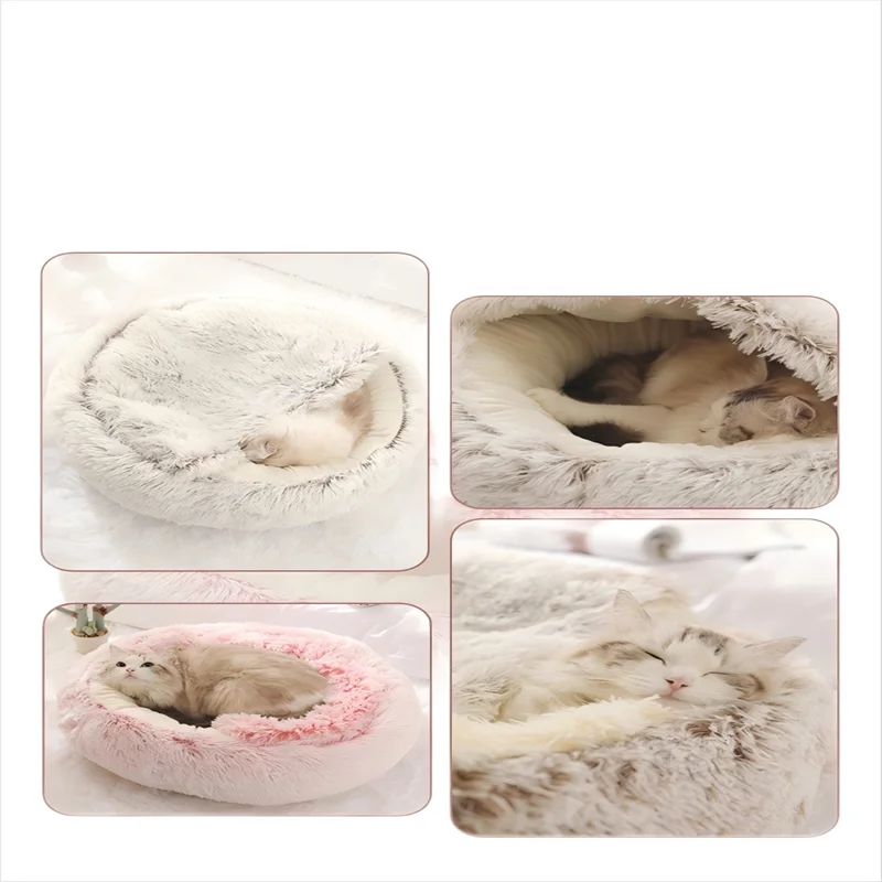 Autumn And Winter Soft Plush Pet Bed And Pet Bed Winter Warm And Cold Plush Comforter Nest Shell Cat Nest Semi-Enclosed Cat Nest Autumn And Winter Soft Plush Pet Bed And Pet Bed Winter Warm And Cold Plush Comforter Nest Shell Cat Nest Semi-Enclosed Cat Nest - Image 19