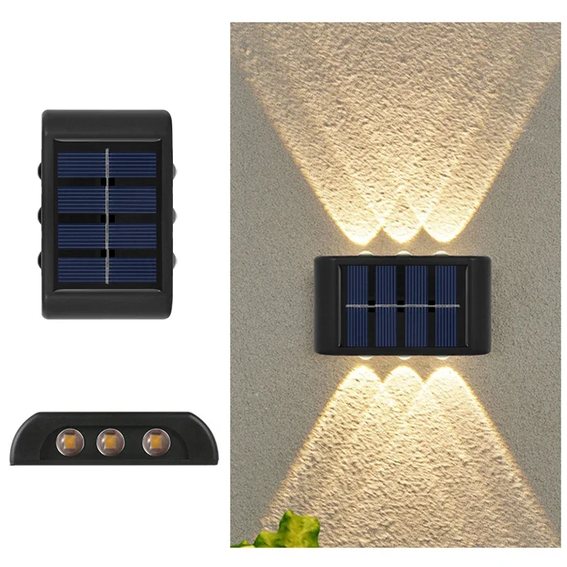 Solar-Led-Leuchte, Wasserdichte Außenwandlampe, Dämmerungssensor-Zaunbeleuchtung Für Garten, Hof, Veranda, Gehweg, Camping-Dekoration Solar-Led-Leuchte, Wasserdichte Außenwandlampe, Dämmerungssensor-Zaunbeleuchtung Für Garten, Hof, Veranda, Gehweg, Camping-Dekoration - Image 12
