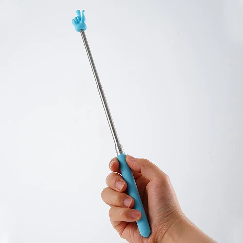 Einziehbarer Lehrer-Zeiger, Finger-Design, Edelstahl, Teleskopisch, Für Den Schulunterricht, Zeigerstab, Lehrerbedarf Für Das Klassenzimmer Einziehbarer Lehrer-Zeiger, Finger-Design, Edelstahl, Teleskopisch, Für Den Schulunterricht, Zeigerstab, Lehrerbedarf Für Das Klassenzimmer - Image 4