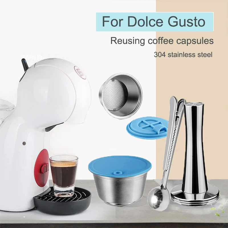 Nachfüllbar Für Dolce Gusto Kapsel Silikonhülle Edelstahl Metall Dolci Gusto Kaffeemaschine Kaffeeschaufel Tamper I Cafilas Nachfüllbar Für Dolce Gusto Kapsel Silikonhülle Edelstahl Metall Dolci Gusto Kaffeemaschine Kaffeeschaufel Tamper I Cafilas