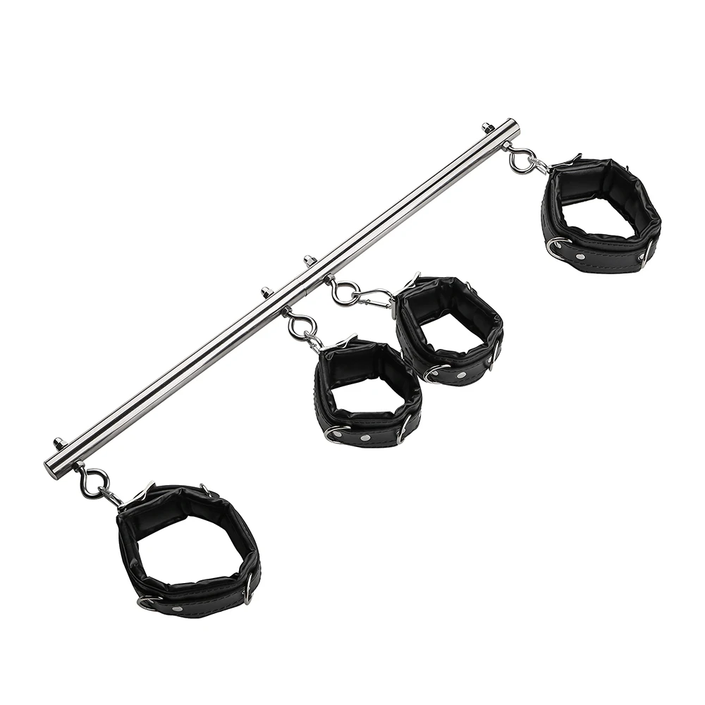 Bdsm Bondage Set Stainless Steel Extend Spreader Bar Sex Slave Handcuffs Ankle Cuffs Fetish Restraints Adult Sex Toys For Couple Bdsm Bondage Set Stainless Steel Extend Spreader Bar Sex Slave Handcuffs Ankle Cuffs Fetish Restraints Adult Sex Toys For Couple