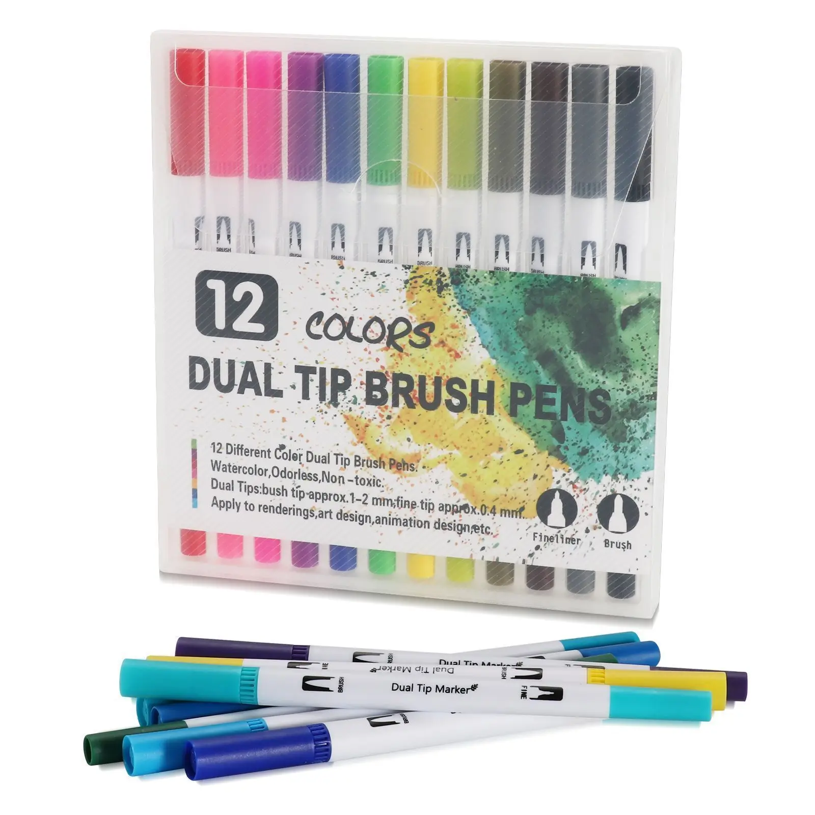 120 Farben Filzstift Zeichnen Aquarell Kunstmarker Stift Doppelseitiger Pinsel Fineliner Farbstift-Set Für Kunst Kalligraphie Malerei 120 Farben Filzstift Zeichnen Aquarell Kunstmarker Stift Doppelseitiger Pinsel Fineliner Farbstift-Set Für Kunst Kalligraphie Malerei - Image 12