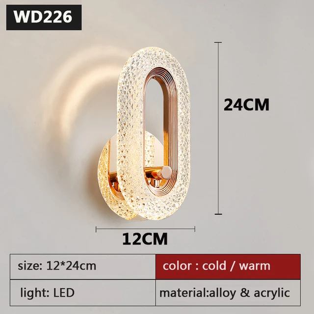 Moderne Nordic Luxus Dekor Wand Lampe Eisen Basis Acryl Lampenschirm Exquisite Nacht Leuchte Licht Led Schlafzimmer Dekoration Wand Glanz Moderne Nordic Luxus Dekor Wand Lampe Eisen Basis Acryl Lampenschirm Exquisite Nacht Leuchte Licht Led Schlafzimmer Dekoration Wand Glanz - Image 9