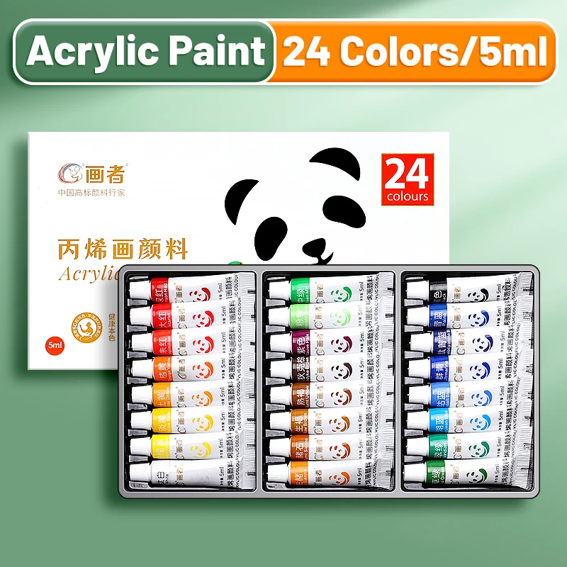 Acrylfarben Set Mit 12, 18 Oder 24 Farben – Wasserfeste Künstlerfarben Mit Hoher Pigmentierung Für Leinwand, Steine, Diy Und Malerei Acrylfarben Set Mit 12, 18 Oder 24 Farben – Wasserfeste Künstlerfarben Mit Hoher Pigmentierung Für Leinwand, Steine, Diy Und Malerei - Image 8