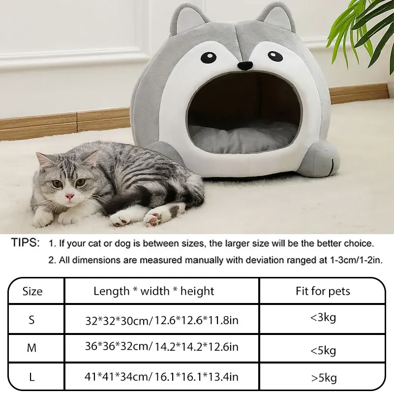 Very Soft Cat Bed Pet Basket Cat House Sofa Small Dog Lounger Cushion Kittens Cave Puppy Mat House Tent Bed Supplies For Cats Very Soft Cat Bed Pet Basket Cat House Sofa Small Dog Lounger Cushion Kittens Cave Puppy Mat House Tent Bed Supplies For Cats - Image 3