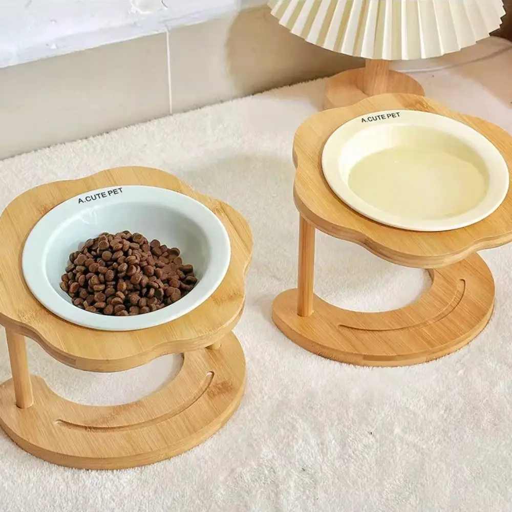 Pet Supplies Ceramic Cat Bowl Wooden Cute Dog Food Feeding Basin Detachable Non-Slip Pet High Foot Bowl Water Container Pet Supplies Ceramic Cat Bowl Wooden Cute Dog Food Feeding Basin Detachable Non-Slip Pet High Foot Bowl Water Container - Image 18