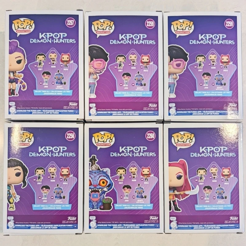 Funko Pop Huntr/X K-Pop Demon Hunters Derpy Mit Sussie Rumi Zoey Jinu Mira Vinylfigur, Sammlermodell, Desktop-Ornament, Geschenk Funko Pop Huntr/X K-Pop Demon Hunters Derpy Mit Sussie Rumi Zoey Jinu Mira Vinylfigur, Sammlermodell, Desktop-Ornament, Geschenk - Image 3