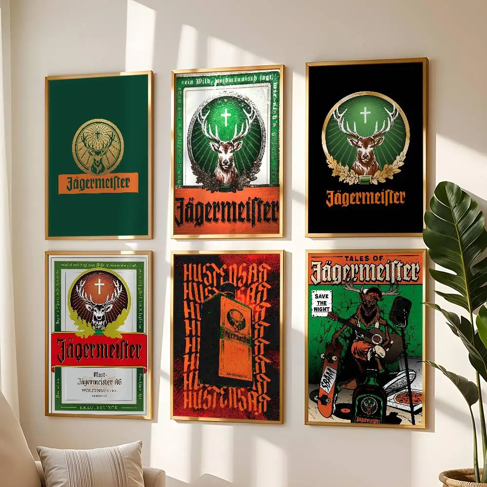 J-Jagermeister Anime-Poster, Hochwertiger Druck, Wasserdicht, Wandkunst-Aufkleber Für Bar, Wohnzimmer, Dekoration, Geschenk J-Jagermeister Anime-Poster, Hochwertiger Druck, Wasserdicht, Wandkunst-Aufkleber Für Bar, Wohnzimmer, Dekoration, Geschenk