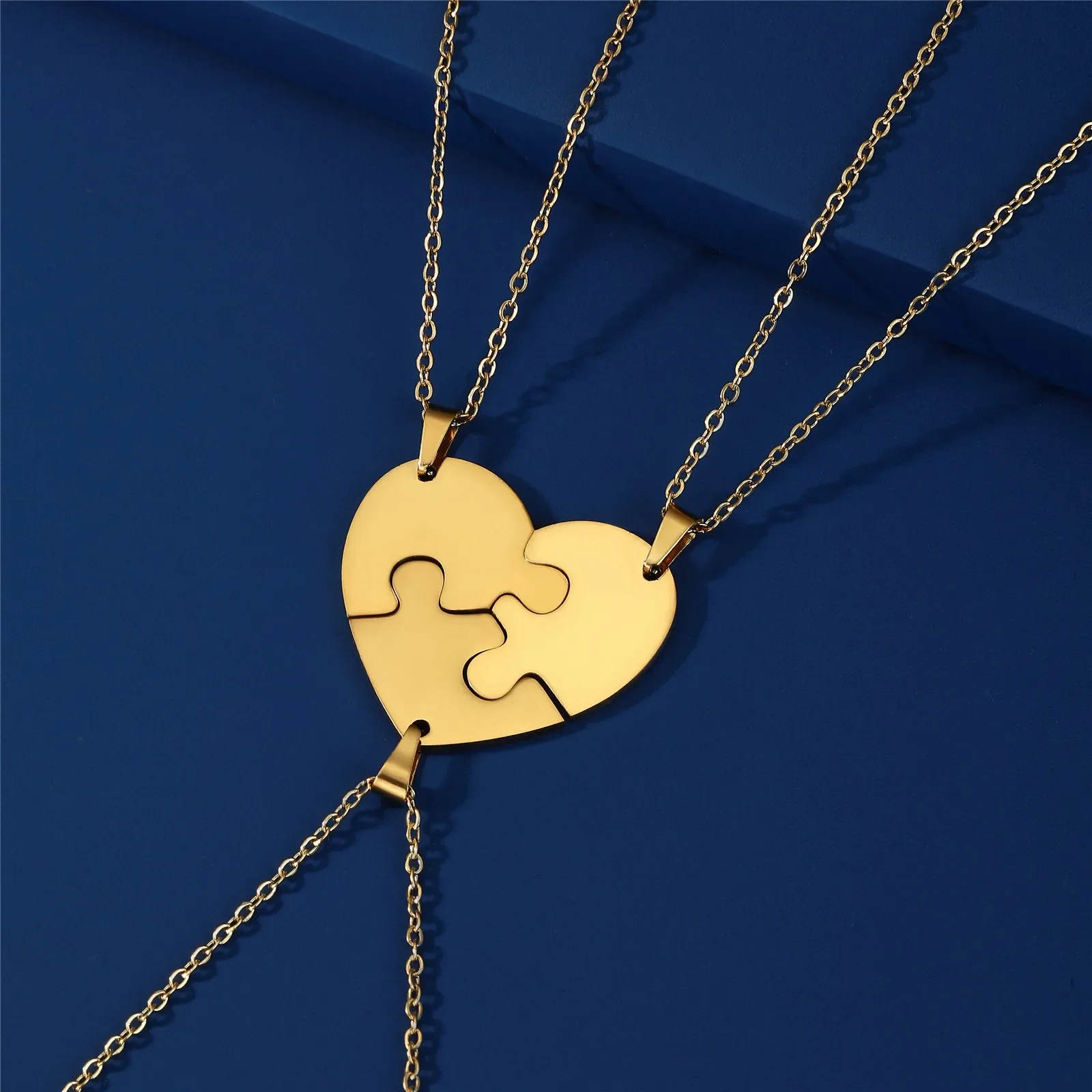 Dreamtimes Liebe Herz Puzzle Anhänger Halskette 2/3/4/5/6 Stück Edelstahl Frauen Männer Schmuck Liebhaber Familie Freunde Geschenke Dreamtimes Liebe Herz Puzzle Anhänger Halskette 2/3/4/5/6 Stück Edelstahl Frauen Männer Schmuck Liebhaber Familie Freunde Geschenke - Image 9