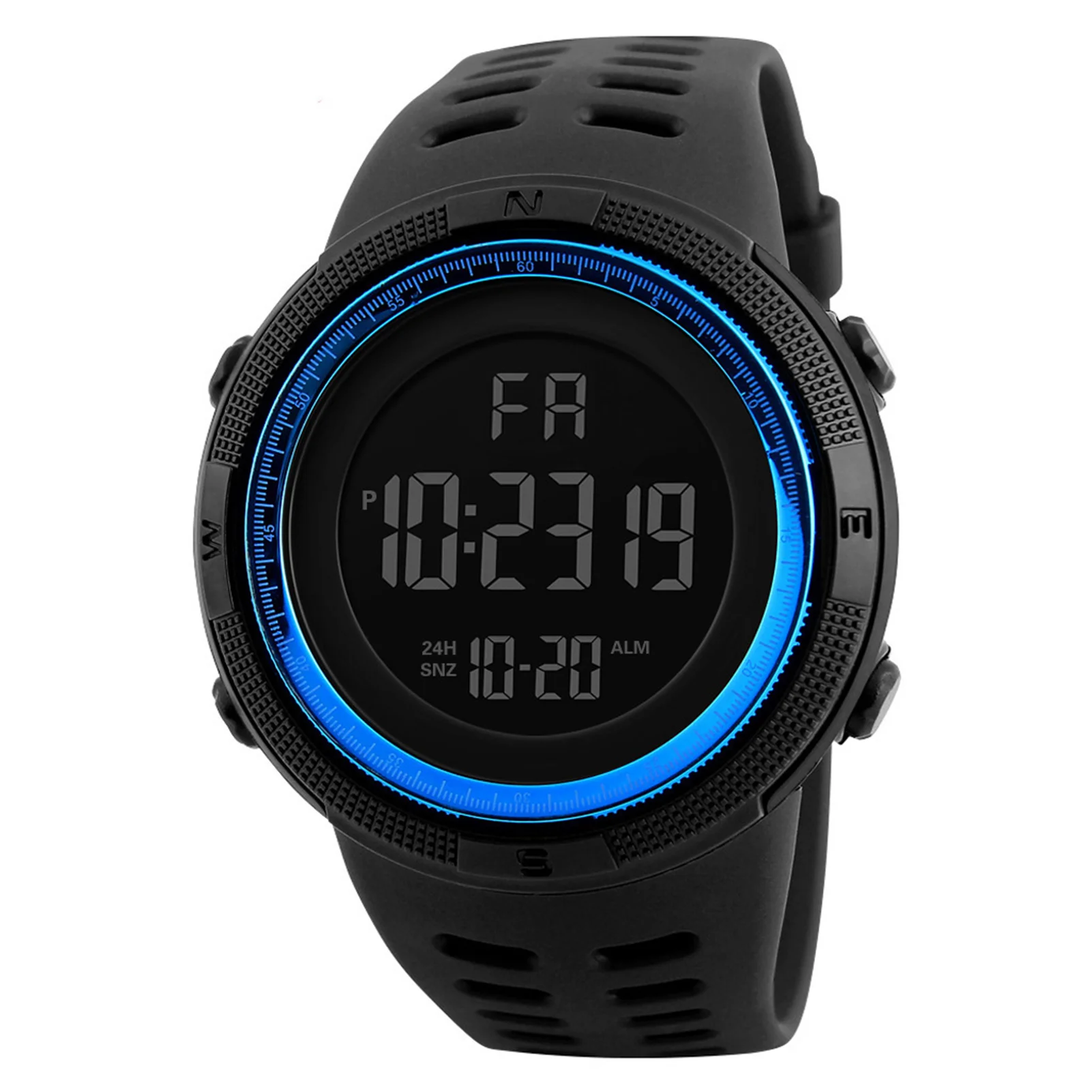 Digitale Sportuhr Für Herren, Wasserdicht, Lässig, Leuchtend, Stoppuhr, Alarm, Einfache Armeeuhr Zum Laufen, Klettern, Angeln Digitale Sportuhr Für Herren, Wasserdicht, Lässig, Leuchtend, Stoppuhr, Alarm, Einfache Armeeuhr Zum Laufen, Klettern, Angeln - Image 9