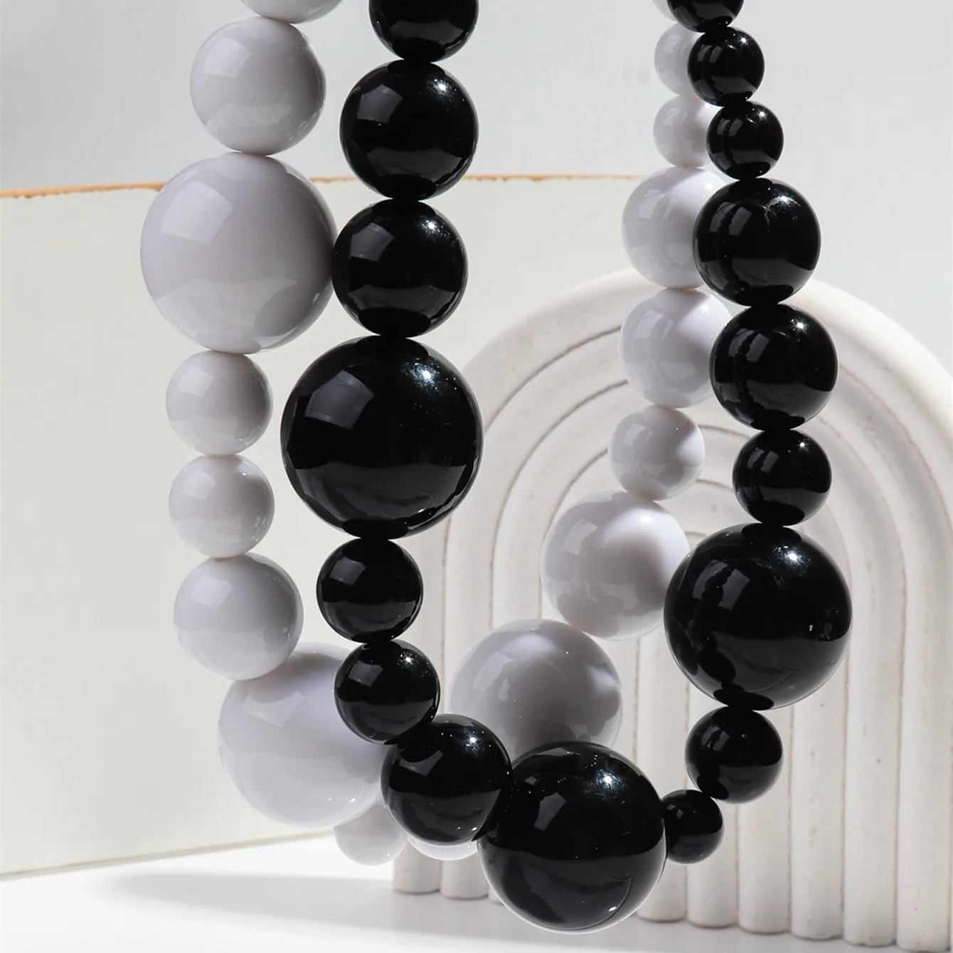 Neue Übertriebene Große Runde Perlen Halsband Halskette Für Frauen Punk Gothic Handgemachte Aussage Halskette Party Schmuck Geschenk Kragen Neue Übertriebene Große Runde Perlen Halsband Halskette Für Frauen Punk Gothic Handgemachte Aussage Halskette Party Schmuck Geschenk Kragen