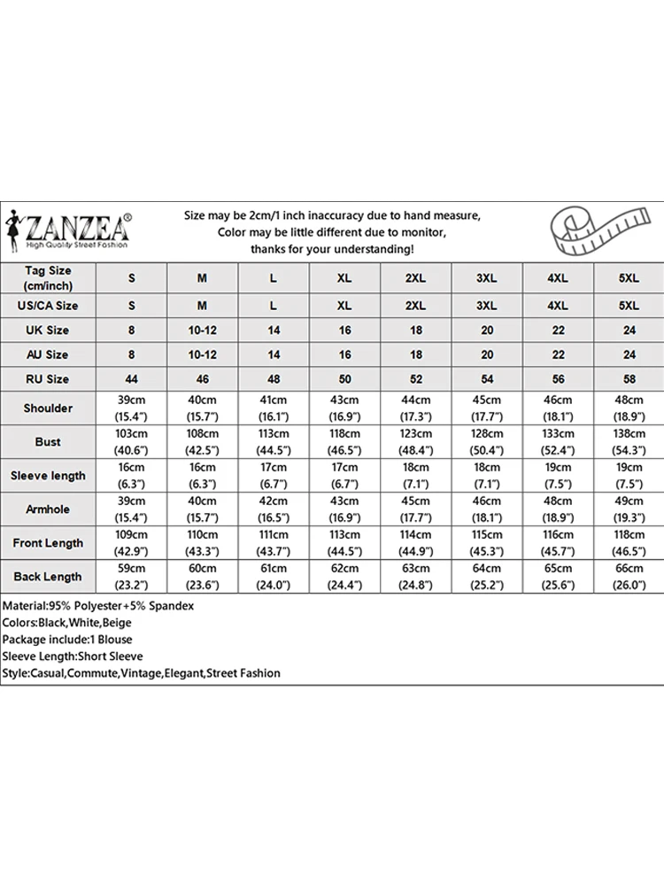 Mode Streifen Bluse 2025, Zanzea Sommer Frauen V-Ausschnitt Kurzarm Tops Elegante Arbeit Ol Hemd Beiläufige Lose Blusas Weibliche Chemise Mode Streifen Bluse 2025, Zanzea Sommer Frauen V-Ausschnitt Kurzarm Tops Elegante Arbeit Ol Hemd Beiläufige Lose Blusas Weibliche Chemise - Image 6