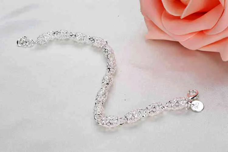 Armband Aus 925Er-Sterlingsilber, Zirkonia, Geometrische Kette, Verbunden Für Damen, Charm-Armreif, Modischer Glücksschmuck, Geschenk, Weihnachten Armband Aus 925Er-Sterlingsilber, Zirkonia, Geometrische Kette, Verbunden Für Damen, Charm-Armreif, Modischer Glücksschmuck, Geschenk, Weihnachten - Image 5