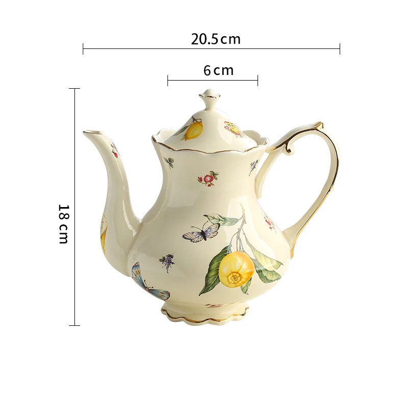Justinlau Zitronen-Espressotassen, Elegantes Teeset Im Europäischen Stil, Teetasse Und Untertassen-Set, Keramiktasse, Kaffeetassen-Set, Dessertteller Justinlau Zitronen-Espressotassen, Elegantes Teeset Im Europäischen Stil, Teetasse Und Untertassen-Set, Keramiktasse, Kaffeetassen-Set, Dessertteller - Image 4