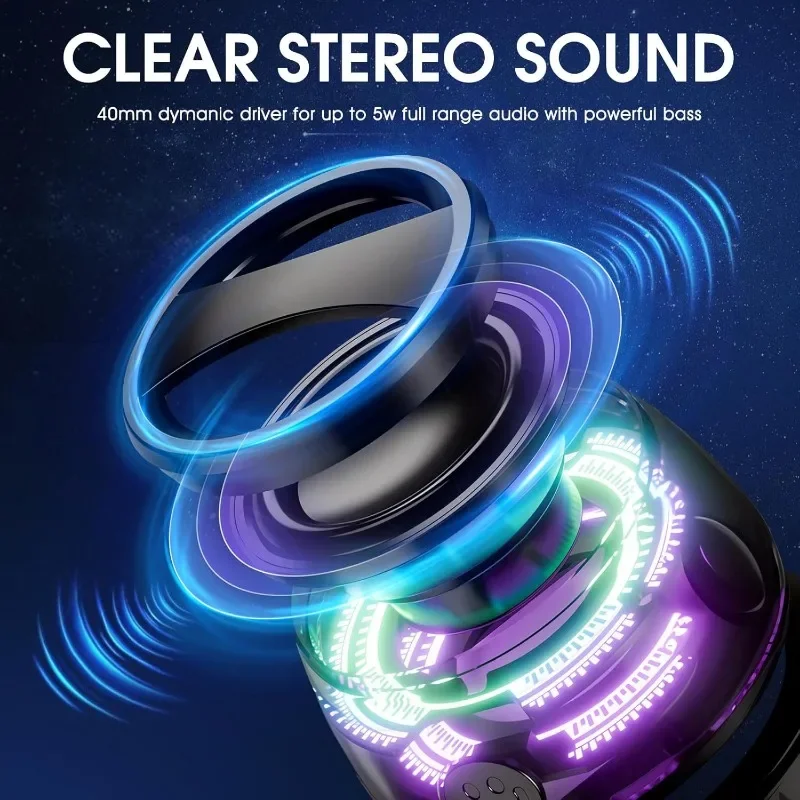 Magnetischer Bluetooth-Lautsprecher Für Outdoor – Tragbarer Mini-Reiselautsprecher Mit Rgb-Licht &Amp; Telefonhalter Für Ios Magnetischer Bluetooth-Lautsprecher Für Outdoor – Tragbarer Mini-Reiselautsprecher Mit Rgb-Licht &Amp; Telefonhalter Für Ios - Image 4