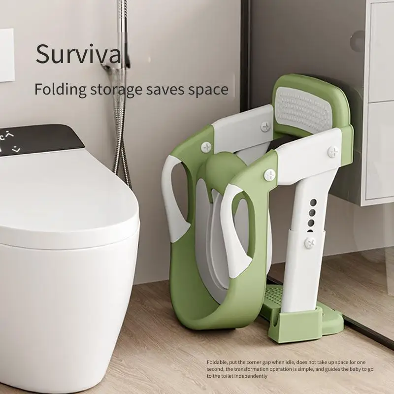 Kids Toilet Step Stool Potty Training Seat With Ladder Boys Girls Baby Toilet Seat Adjustable Step-On Stool For Adult Toilet Kids Toilet Step Stool Potty Training Seat With Ladder Boys Girls Baby Toilet Seat Adjustable Step-On Stool For Adult Toilet