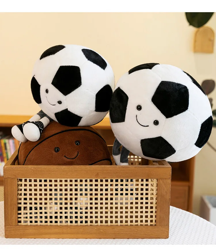 Plüschtiere Spaßige Sportarten Basketball Fußball Plüschtiere Für Kinderzimmer-Deko Kreative Dekorative Stoffpuppen Plüschtiere Spaßige Sportarten Basketball Fußball Plüschtiere Für Kinderzimmer-Deko Kreative Dekorative Stoffpuppen - Image 19