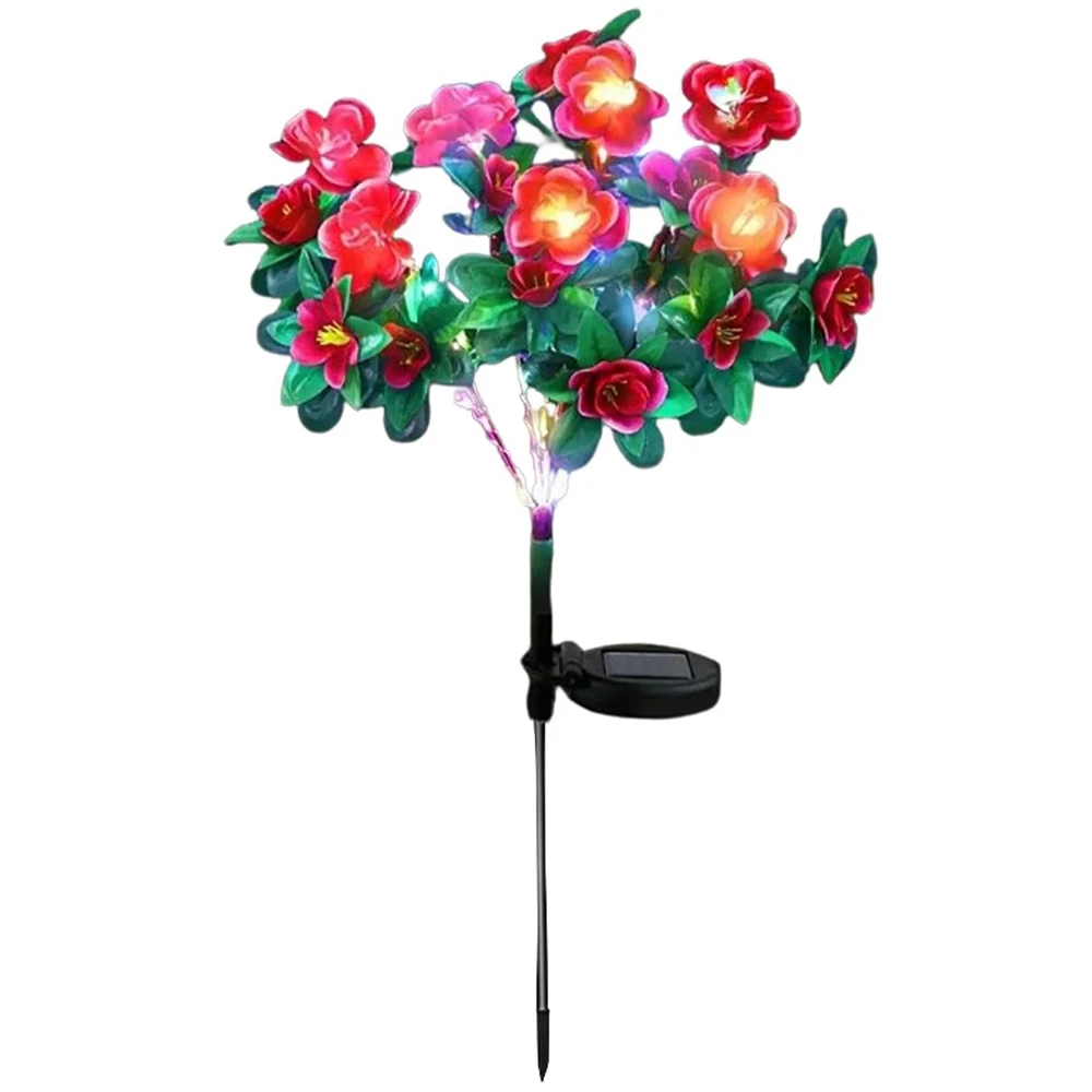 Led-Solarleuchte, Wasserdicht, Azalea-Solarblumen-Lampe, Für Den Außenbereich, Dekorativ Für Garten, Hof, Rasen, Weg, Beleuchtung, Urlaub, Hochzeit, Dekoration Led-Solarleuchte, Wasserdicht, Azalea-Solarblumen-Lampe, Für Den Außenbereich, Dekorativ Für Garten, Hof, Rasen, Weg, Beleuchtung, Urlaub, Hochzeit, Dekoration - Image 10