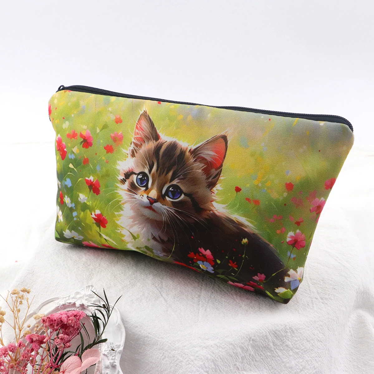 Cute Cat Women Travel Storage Bag Cosmetic Bag Makeup Bag Travel Organizer Bags Print Zipper Lipstick Bag Makeup Case Bag Cute Cat Women Travel Storage Bag Cosmetic Bag Makeup Bag Travel Organizer Bags Print Zipper Lipstick Bag Makeup Case Bag - Image 9