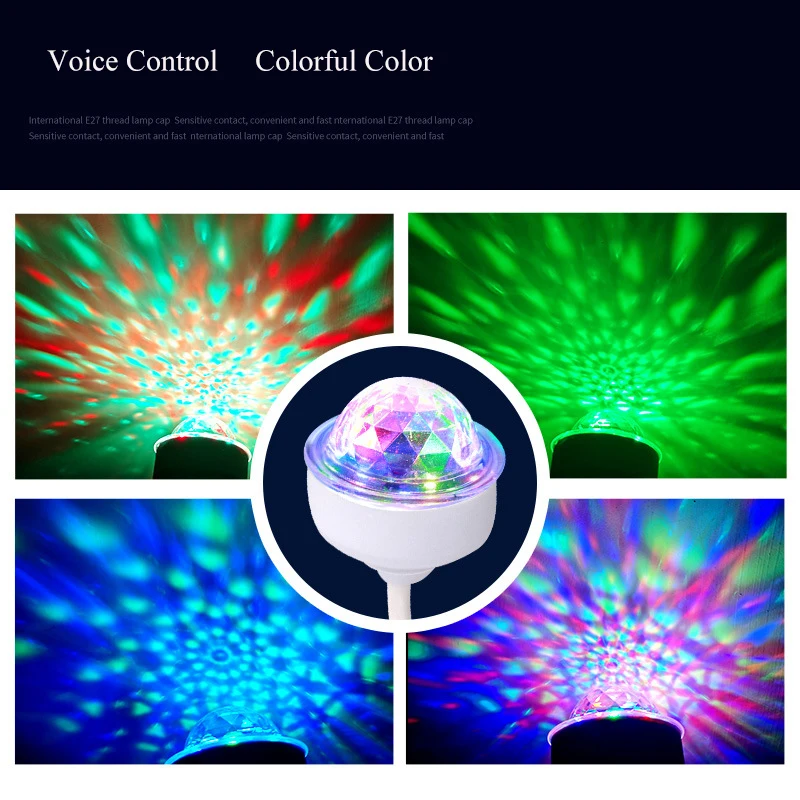 6W Mini-Usb Rgb Bühnenlicht – 360° Led Projektor Mit Sprachsteuerung 6W Mini-Usb Rgb Bühnenlicht – 360° Led Projektor Mit Sprachsteuerung - Image 4