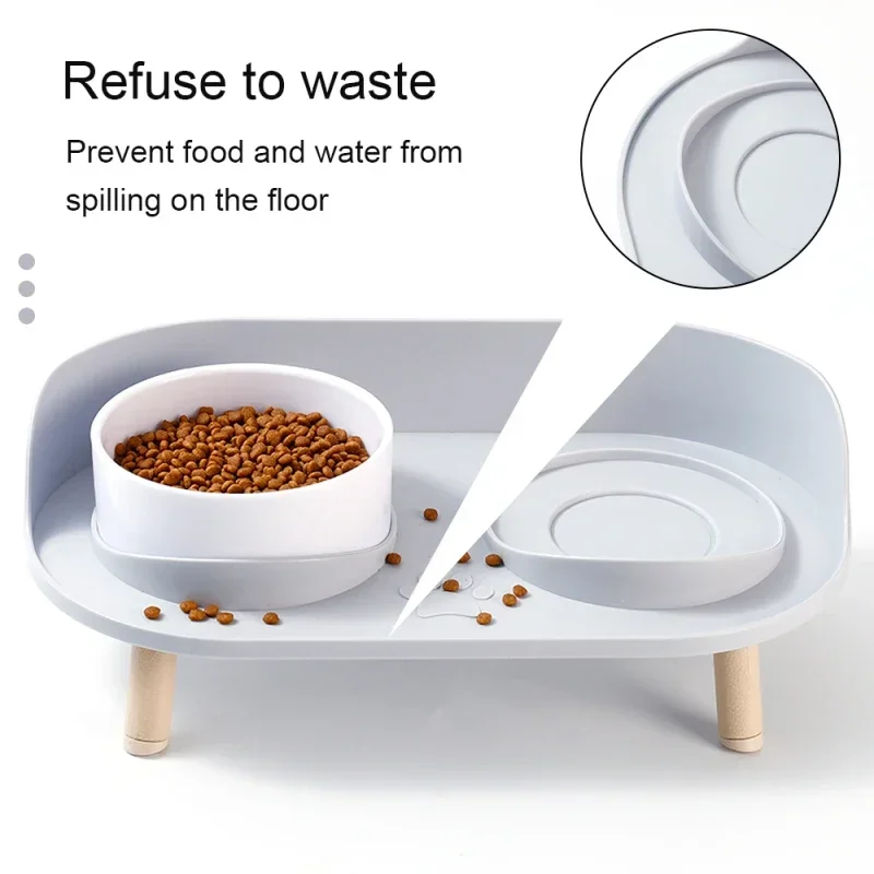 Food Feeders Pet Cat Double Bowls Feeder Adjustable Height Cats Dogs Drinker Water Bowl Dish Elevated Feeding Kitten Supplies Food Feeders Pet Cat Double Bowls Feeder Adjustable Height Cats Dogs Drinker Water Bowl Dish Elevated Feeding Kitten Supplies - Image 3