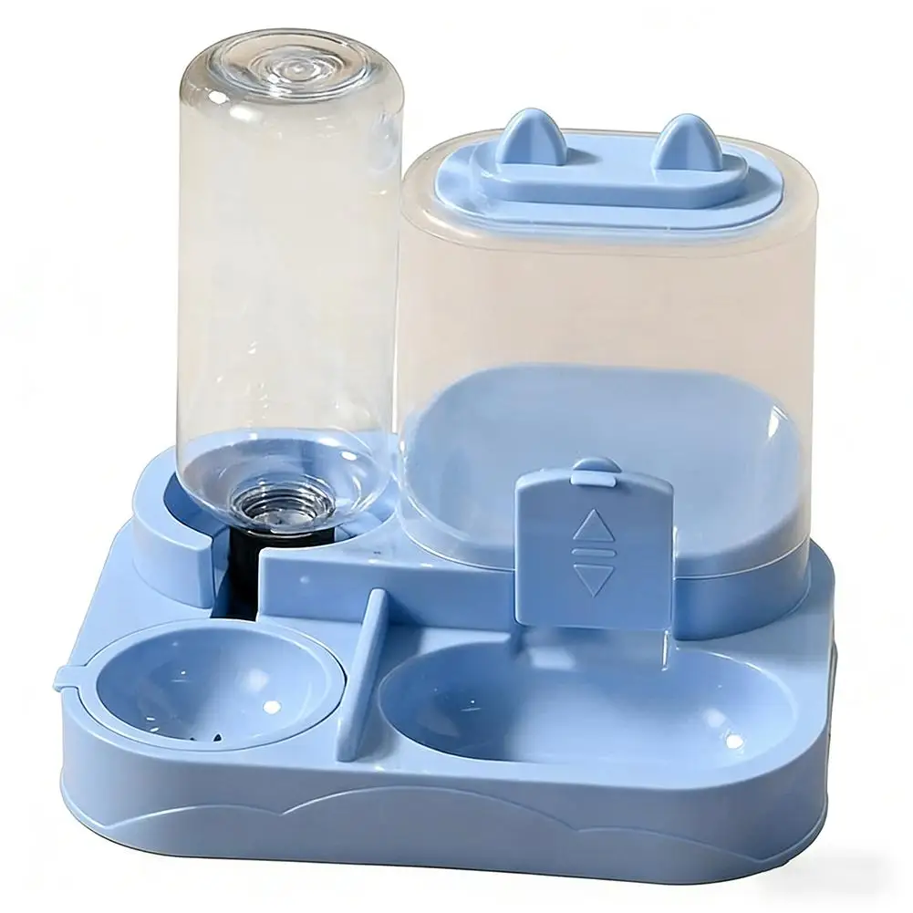 Cat Bowl Automatic Feeder With Spill Proof Design With Water Fountain Pet Food Dispenser For Small Medium Large Cats Dogs Cat Bowl Automatic Feeder With Spill Proof Design With Water Fountain Pet Food Dispenser For Small Medium Large Cats Dogs - Image 2