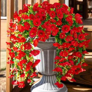 Künstliche Blumen, Blühreben-Pflanze, Ranken, Heim- und Partydekoration, Außenbereich, Hof, Valentinstag, Braut-Hochzeitskranz-Requisiten