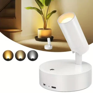 Wiederaufladbare Kabellose Magnetische Intelligente Nachtleuchte Einstellbare Farbe Wandlampe Geeignet für Schlafzimmer Schrank Dekorationsbeleuchtung Innenbereich