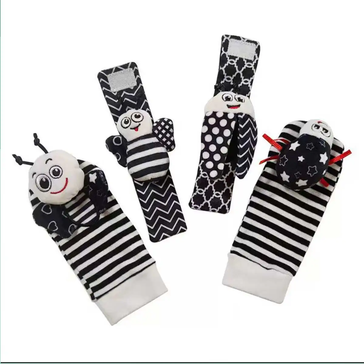 4Pcs Baby Rattle Toys Cute Stuffed Animals Wrist Rattle Foot Finder Socks 0~24 Months For Infant Boy Girl Newborn Gift 4Pcs Baby Rattle Toys Cute Stuffed Animals Wrist Rattle Foot Finder Socks 0~24 Months For Infant Boy Girl Newborn Gift - Image 13