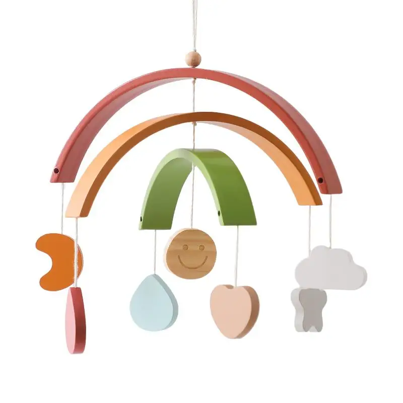 Babymobile Mit Holzrasseln, Weichen Filz-Tierfiguren, Musikbox Und Hängespielzeug Für Neugeborene – Babygeschenke Babymobile Mit Holzrasseln, Weichen Filz-Tierfiguren, Musikbox Und Hängespielzeug Für Neugeborene – Babygeschenke - Image 9