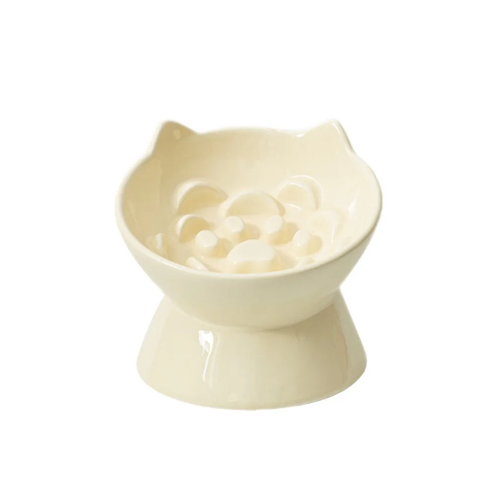 Ceramic Cat Slow Food Bowl Cute Slanted Mouth Dog Feeding Basin Creative Large Capacity Pet High Foot Bowl Kitten Puppy Ceramic Cat Slow Food Bowl Cute Slanted Mouth Dog Feeding Basin Creative Large Capacity Pet High Foot Bowl Kitten Puppy - Image 8