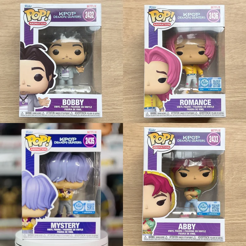 Funko Pop Offizielle Original K-Pop Demon Hunters Baby Romance Mystery Actionfigur Modell # 2432 # 2433 # 2434 Vinyl-Skulpturpuppen Funko Pop Offizielle Original K-Pop Demon Hunters Baby Romance Mystery Actionfigur Modell # 2432 # 2433 # 2434 Vinyl-Skulpturpuppen