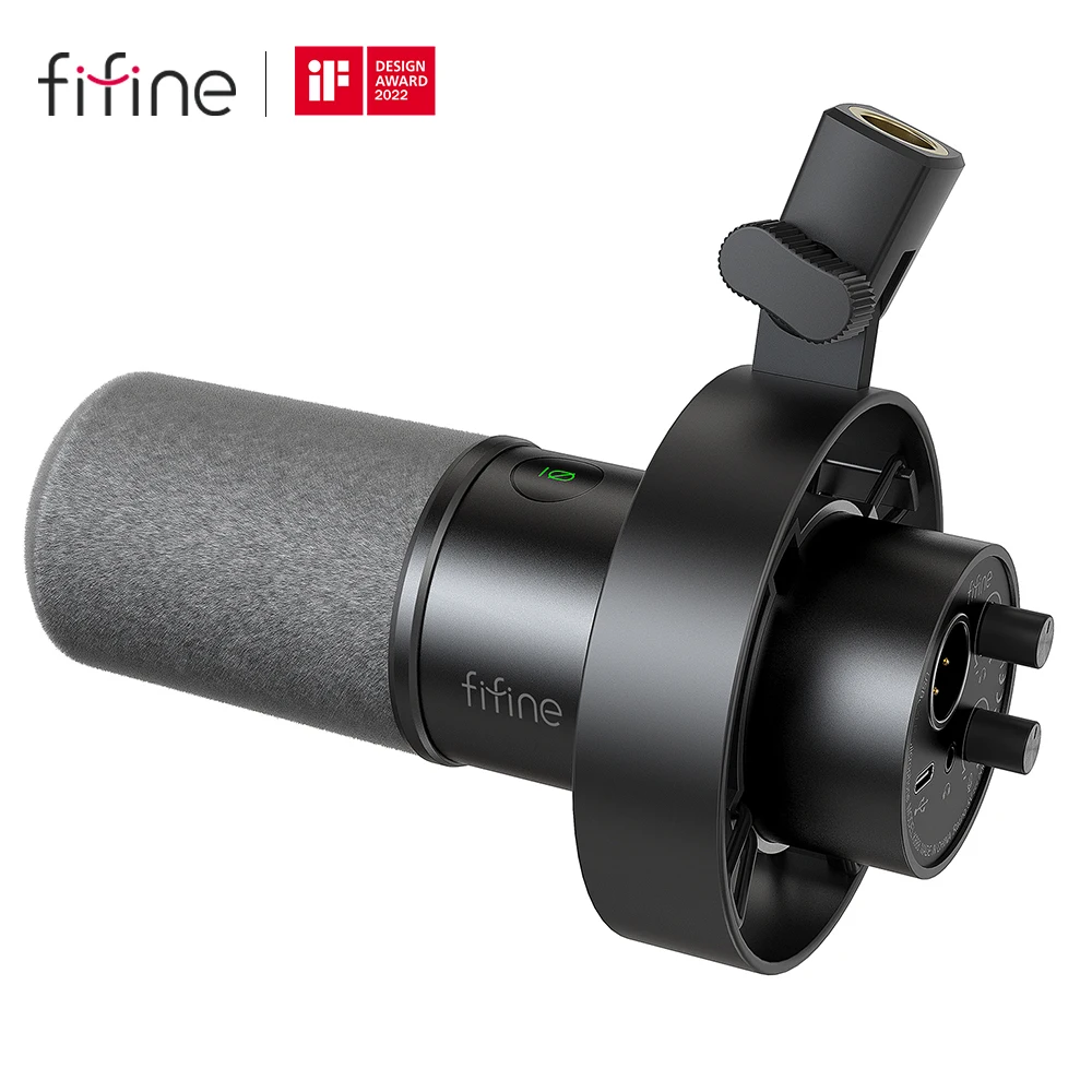 Fifine K688 Usb/Xlr-Dynamikmikrofon Mit Stoßdämpferhalterung, Touch-Stummschaltung, Kopfhöreranschluss &Amp; Lautstärkeregler Für Pc Usb Xlr Mikrofon