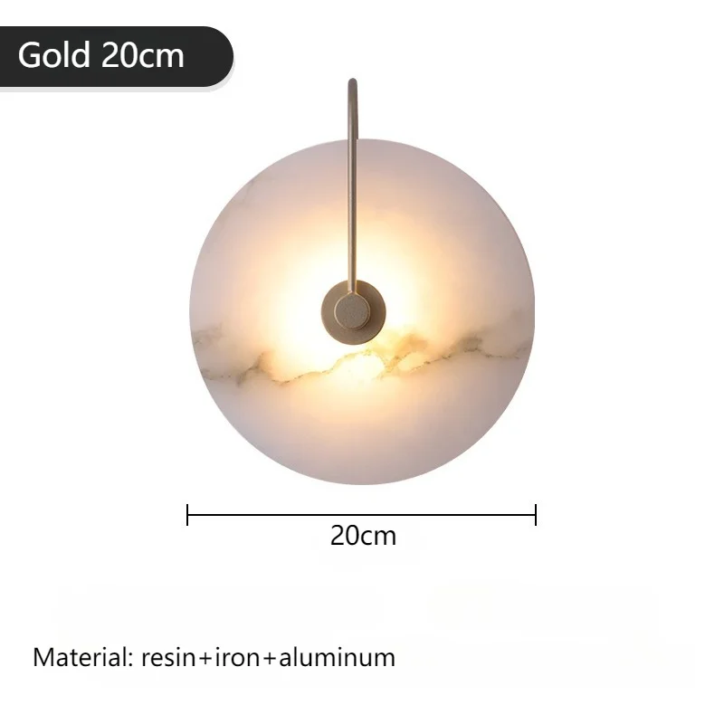 Moderne Luxuriöse Kreative Led-Wandleuchte - Alabaster Led-Wandlampe Für Schlafzimmer, Nachttisch, Wohnzimmer, Flur, Innendekor-Beleuchtung Moderne Luxuriöse Kreative Led-Wandleuchte - Alabaster Led-Wandlampe Für Schlafzimmer, Nachttisch, Wohnzimmer, Flur, Innendekor-Beleuchtung - Image 9