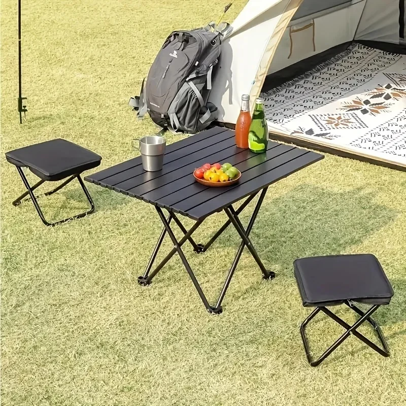 Lightweight Portable Folding Stool, Foldable Seat For Fishing Hiking Travel Indoor Outdoor Camping Lightweight Portable Folding Stool, Foldable Seat For Fishing Hiking Travel Indoor Outdoor Camping - Image 2
