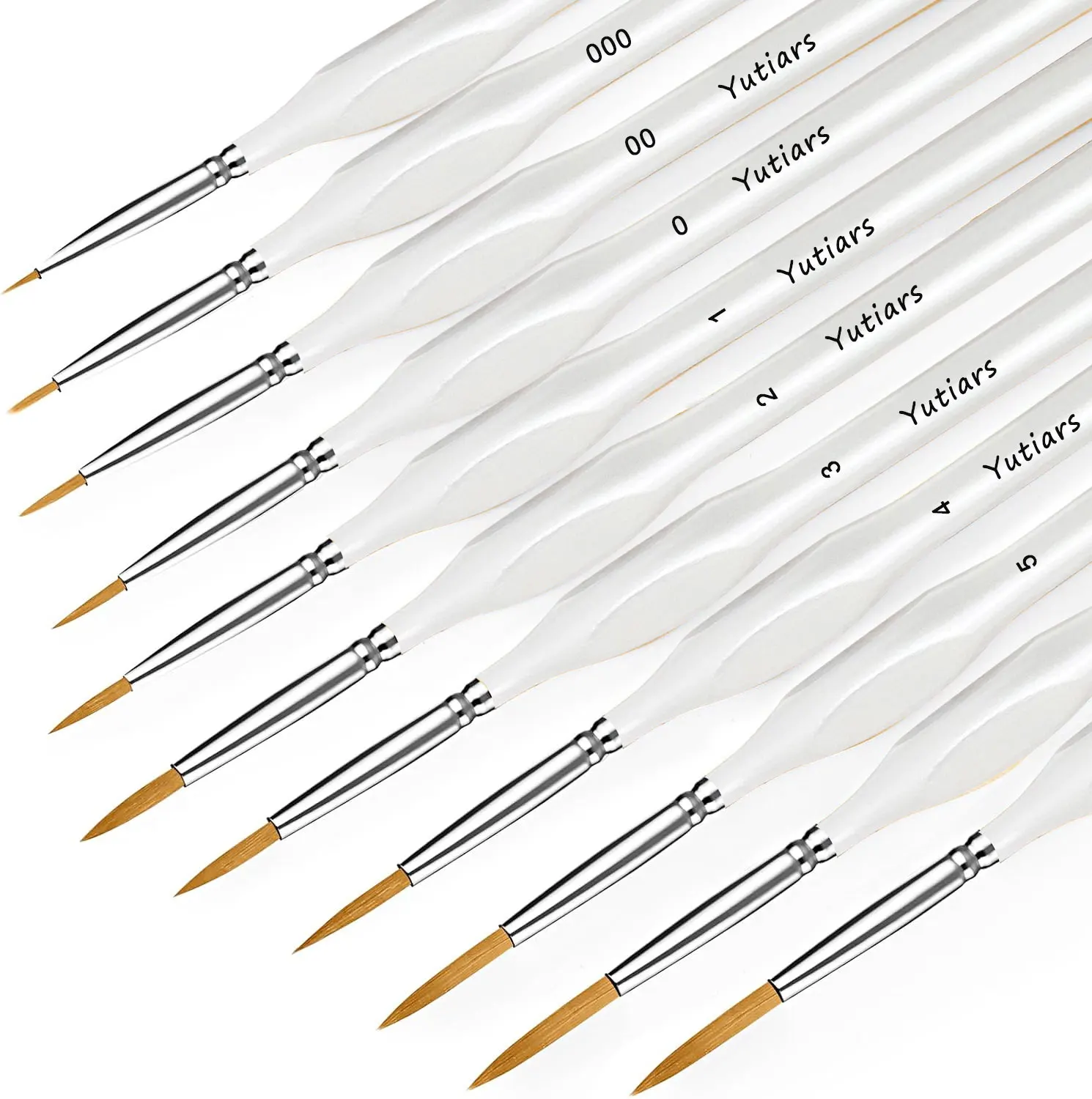 10/11-Teiliges Miniatur-Pinsel-Set Mit Detailspitze Und Ergonomischem Griff – Geeignet Für Acrylmalerei, Öl, Wat 10/11-Teiliges Miniatur-Pinsel-Set Mit Detailspitze Und Ergonomischem Griff – Geeignet Für Acrylmalerei, Öl, Wat - Image 16