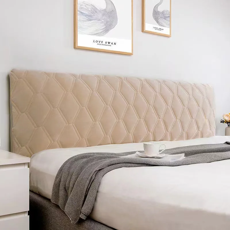 All-Inclusive Superweiche, Glatte, Gesteppte Kopfbedeckung, Verdickter Samt-Kopfteilbezug, Einfarbig, Staubschutz Für Die Rückseite Des Bettes All-Inclusive Superweiche, Glatte, Gesteppte Kopfbedeckung, Verdickter Samt-Kopfteilbezug, Einfarbig, Staubschutz Für Die Rückseite Des Bettes - Image 9