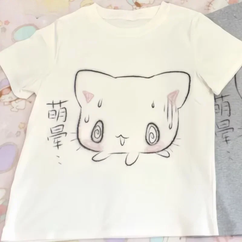 Japanisches T-Shirt Für Damen, Kurzärmelig, Rundhalsausschnitt, Kleidung, Modisch, Lässig, Niedlich, Sommer-T-Shirts, Anime-Y2K-Bedruckte T-Shirts Japanisches T-Shirt Für Damen, Kurzärmelig, Rundhalsausschnitt, Kleidung, Modisch, Lässig, Niedlich, Sommer-T-Shirts, Anime-Y2K-Bedruckte T-Shirts - Image 2